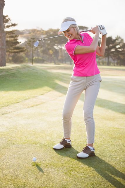Sportswoman playing golf - Download Free Stock Photos Pikwizard.com