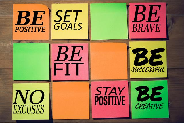 Motivational messages on sticky notes - Download Free Stock Photos Pikwizard.com