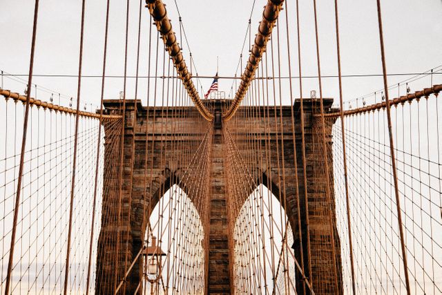 Brooklyn bridge architecture american- Download Free Stock Photos Pikwizard.com