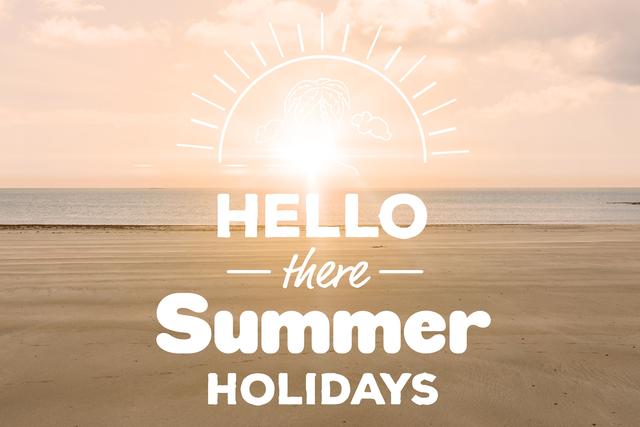 Hello there summer holidays vector - Download Free Stock Photos Pikwizard.com