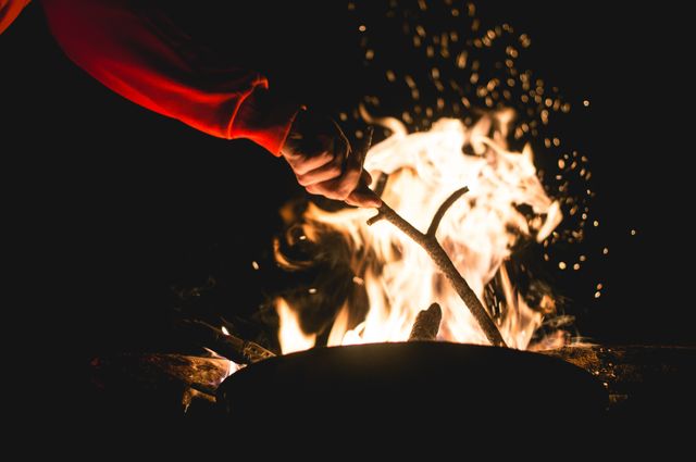 Fire camping outdoors bonfire - Download Free Stock Photos Pikwizard.com
