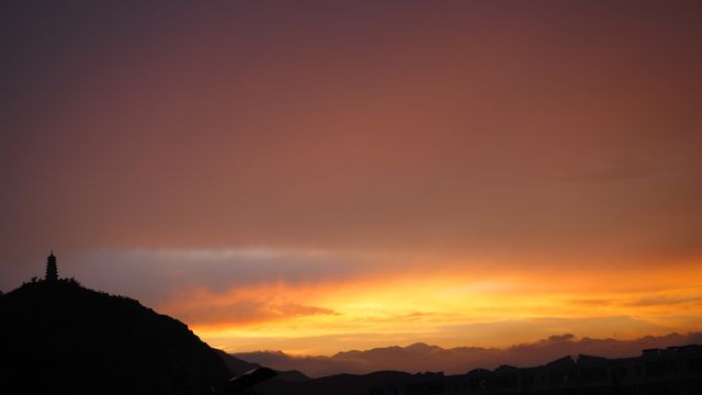 Orange Sky during Sunset - Download Free Stock Photos Pikwizard.com