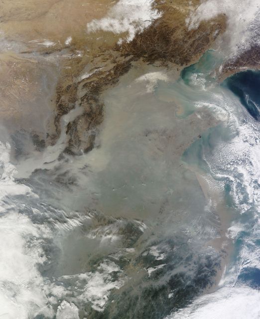 Haze over eastern China - Download Free Stock Photos Pikwizard.com