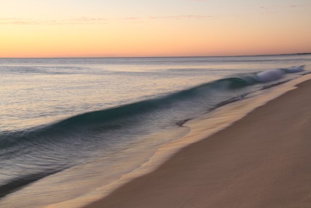 Ocean Waves during Sunset - Download Free Stock Photos Pikwizard.com