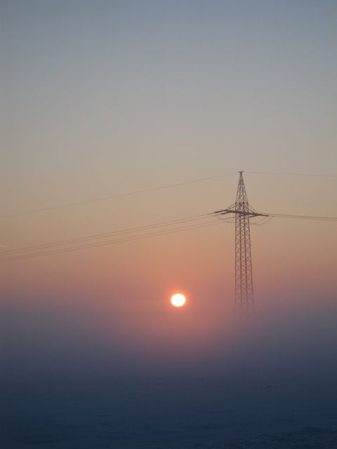 Sun sunrise fog electricity - Download Free Stock Photos Pikwizard.com
