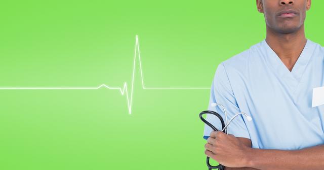 Male surgeon standing and holding stethoscope - Download Free Stock Photos Pikwizard.com