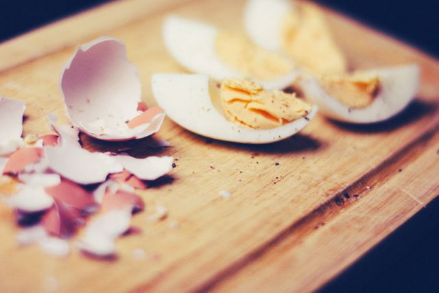 Sliced Egg and Eggshells - Download Free Stock Photos Pikwizard.com