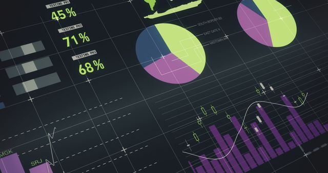 Digital composite of financial charts 4k - Download Free Stock Photos Pikwizard.com