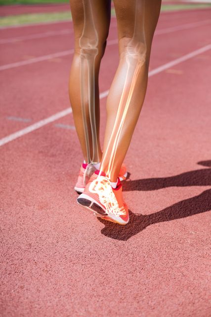 Low section of athlete walking on track - Download Free Stock Photos Pikwizard.com