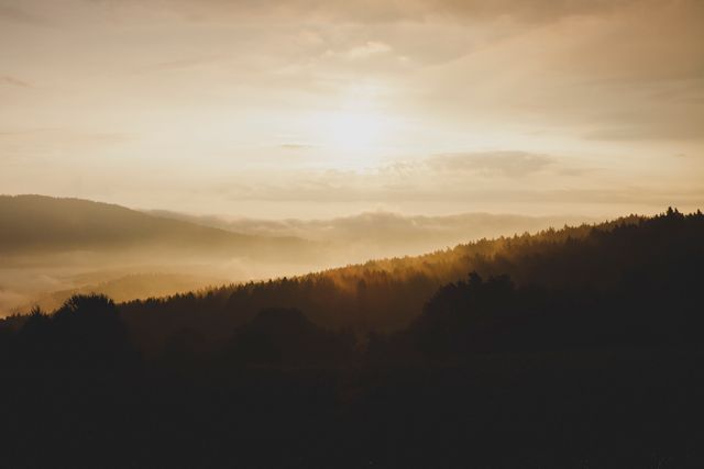 the sun rising over a mountain - Download Free Stock Photos Pikwizard.com
