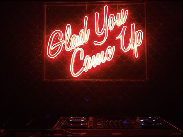 a neon sign that says 'glow your come up' - Download Free Stock Photos Pikwizard.com