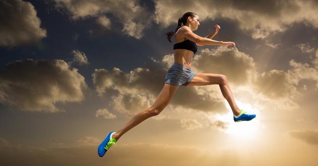 Athlete practicing high jump against sky in background - Download Free Stock Photos Pikwizard.com