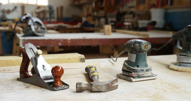 Image of carpenters tools on a table