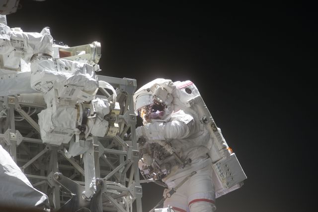 View of STS-134 MS Feustel during EVA-3 - Download Free Stock Photos Pikwizard.com