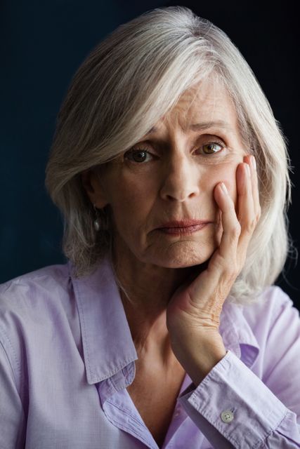 Portrait of  sad senior woman - Download Free Stock Photos Pikwizard.com