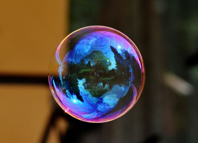 Image of a Floating Bubble - Download Free Stock Photos Pikwizard.com