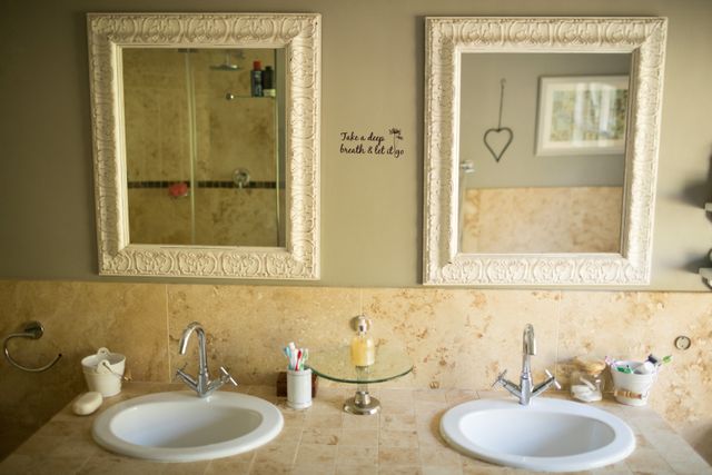Mirror over sinks- Download Free Stock Photos Pikwizard.com