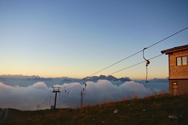 Mountain fog ski lift ski resort - Download Free Stock Photos Pikwizard.com