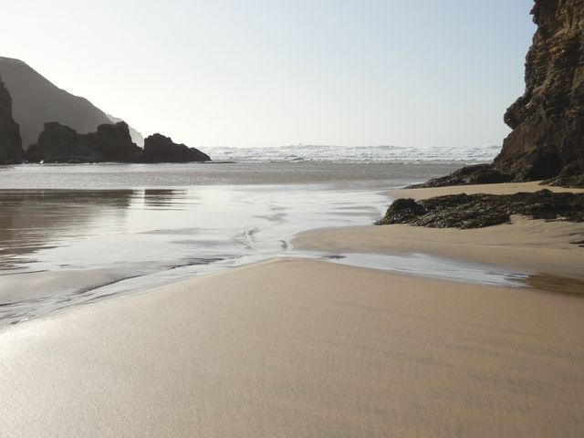 Alone beach coast headland - Download Free Stock Photos Pikwizard.com