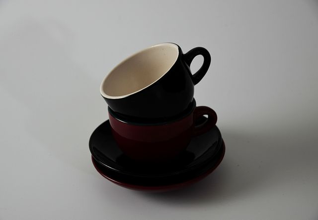 Red and Black Ceramic Mugs - Download Free Stock Photos Pikwizard.com