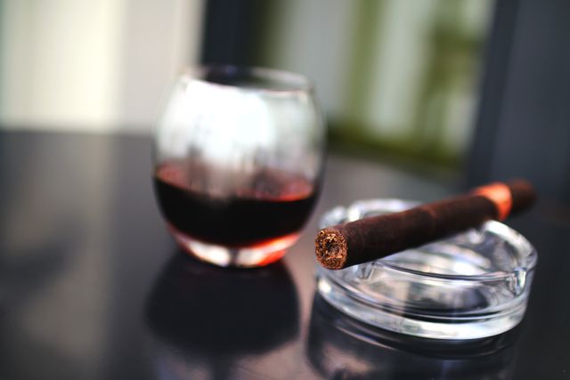 Cigar smoking ashtray  - Download Free Stock Photos Pikwizard.com