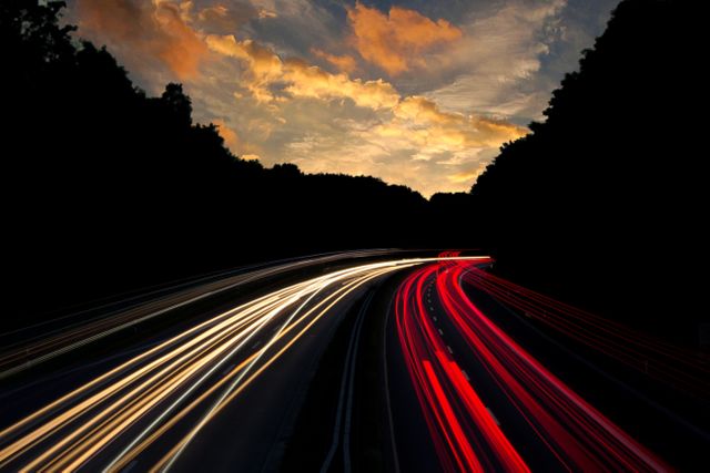 Timelapse Photography of Road With White and Red Lights - Download Free Stock Photos Pikwizard.com