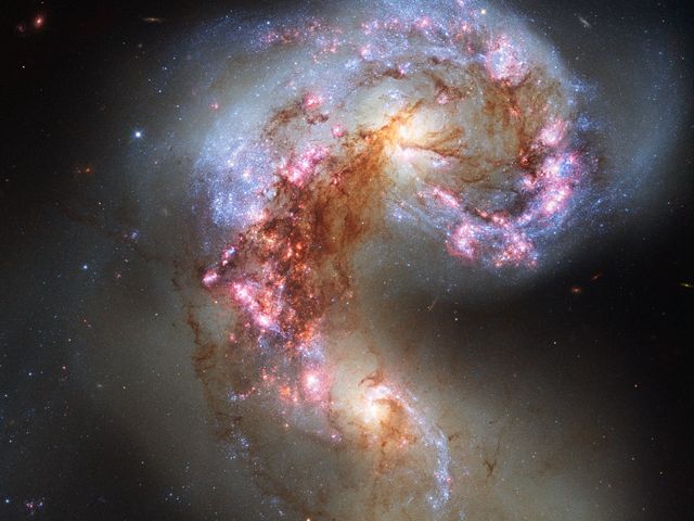 Antennae galaxies clouds colorful constellation corvus - Download Free Stock Photos Pikwizard.com