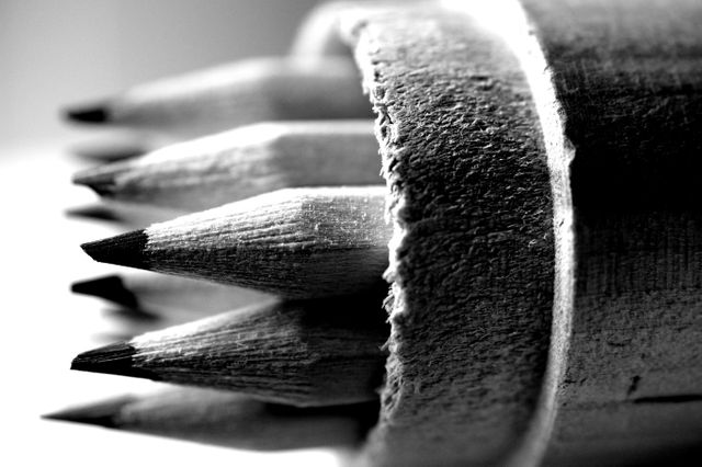 Black and White Photo of Pencils - Download Free Stock Photos Pikwizard.com