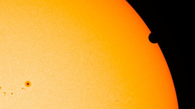 NASA image captured June 6, 2012.  On June 5-6 2012, SDO is collecting images of one of the rarest predictable solar events: the transit of Venus across the face of the sun.  This event happens in pairs eight years apart that are separated from each other by 105 or 121 years.  The last transit was in 2004 and the next will not happen until 2117.  <i>Credit: NASA/SDO, HMI</i>  <b>To read more about the 2012 Venus Transit go to: <a href="http://sunearthday.nasa.gov/transitofvenus" rel="nofollow">sunearthday.nasa.gov/transitofvenus</a> </b>   <b>Add your photos of the Transit of Venus to our Flickr Group here:  <a href="http://www.flickr.com/groups/venustransit/">www.flickr.com/groups/venustransit/</a> </b>   <b><a href="http://www.nasa.gov/audience/formedia/features/MP_Photo_Guidelines.html" rel="nofollow">NASA image use policy.</a></b>   <b><a href="http://www.nasa.gov/centers/goddard/home/index.html" rel="nofollow">NASA Goddard Space Flight Center</a></b> enables NASA’s mission through four scientific endeavors: Earth Science, Heliophysics, Solar System Exploration, and Astrophysics. Goddard plays a leading role in NASA’s accomplishments by contributing compelling scientific knowledge to advance the Agency’s mission.   <b>Follow us on <a href="http://twitter.com/NASA_GoddardPix" rel="nofollow">Twitter</a></b>   <b>Like us on <a href="http://www.facebook.com/pages/Greenbelt-MD/NASA-Goddard/395013845897?ref=tsd" rel="nofollow">Facebook</a></b>   <b>Find us on <a href="http://instagrid.me/nasagoddard/?vm=grid" rel="nofollow">Instagram</a></b>