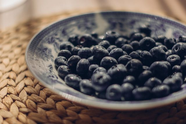a bowl of blueberries - Download Free Stock Photos Pikwizard.com