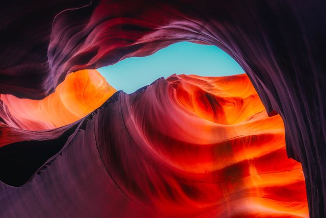 a canyon with red and orange colors - Download Free Stock Photos Pikwizard.com
