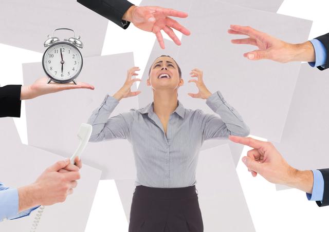 Female executive getting frustrated in office due to work pressure - Download Free Stock Photos Pikwizard.com