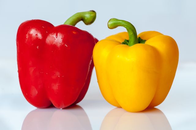Yellow and Red Bell Pepper - Download Free Stock Photos Pikwizard.com