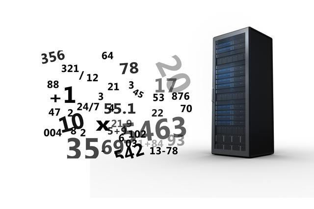 Numbers in front of data center - Download Free Stock Photos Pikwizard.com