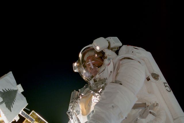 Tanner poses by the Floating Potential Probe during the third EVA of STS-97 - Download Free Stock Photos Pikwizard.com