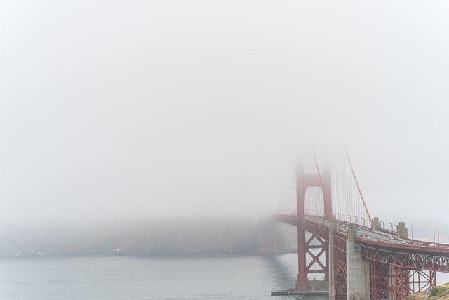 Golden Gate Bridge Under White Clouds - Download Free Stock Photos Pikwizard.com