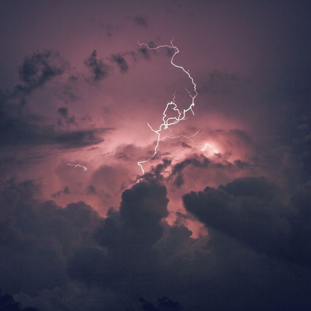 Lightning thunder storm  - Download Free Stock Photos Pikwizard.com