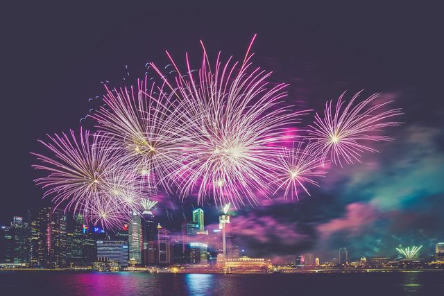 Fireworks lights celebration - Download Free Stock Photos Pikwizard.com