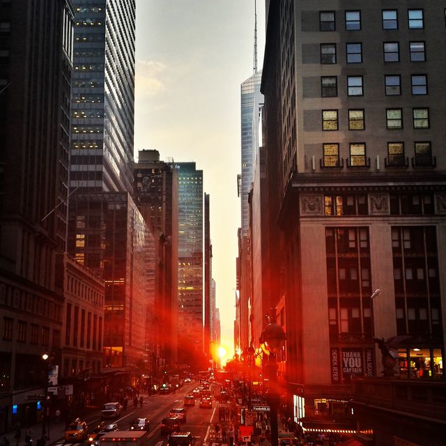 New york city sunset- Download Free Stock Photos Pikwizard.com