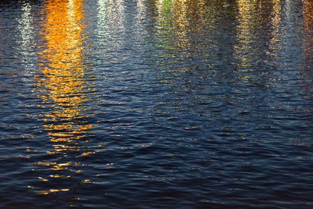 Sunset water reflections golden - Download Free Stock Photos Pikwizard.com