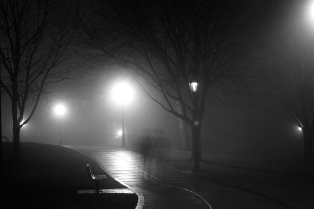 a foggy night - Download Free Stock Photos Pikwizard.com