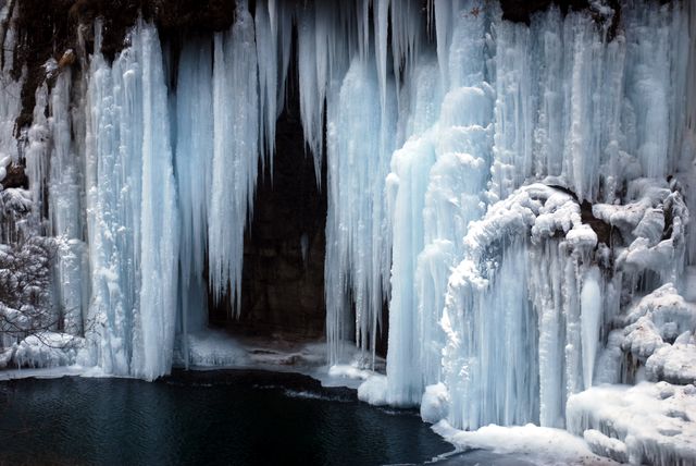 Frozen Waterfall - Download Free Stock Photos Pikwizard.com