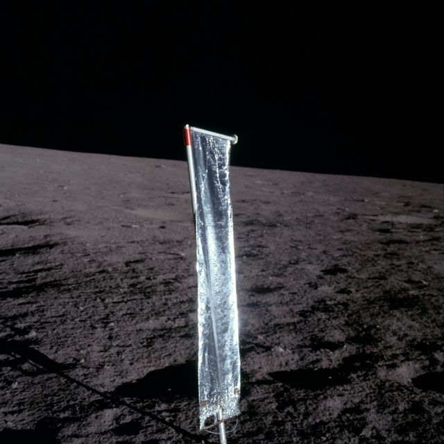 Apollo 12 Mission image - Close-up view of the Solar Wind Panel- Download Free Stock Photos Pikwizard.com