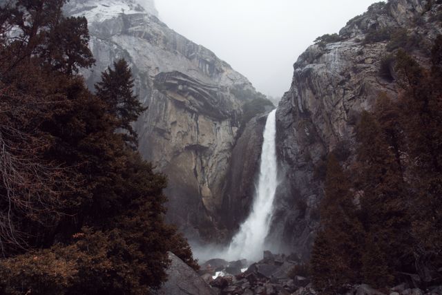 Black Grey Rocks Between Water Falls during Daytime - Download Free Stock Photos Pikwizard.com