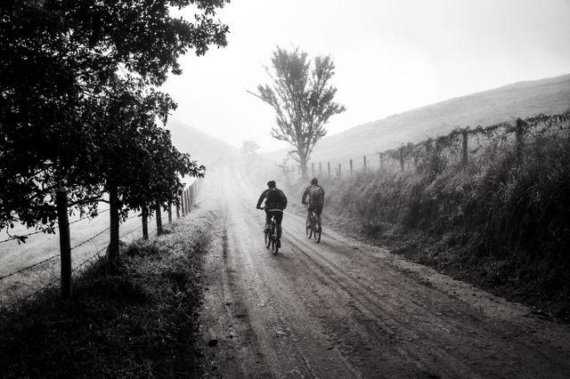 Grayscale Photography of Two Person Biking - Download Free Stock Photos Pikwizard.com