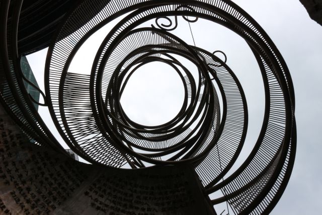 Close up of spiral staircase - Download Free Stock Photos Pikwizard.com