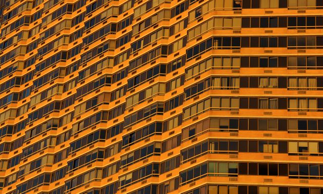 Orange Concrete Building - Download Free Stock Photos Pikwizard.com