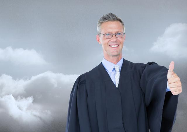 Judge in front of sky clouds - Download Free Stock Photos Pikwizard.com