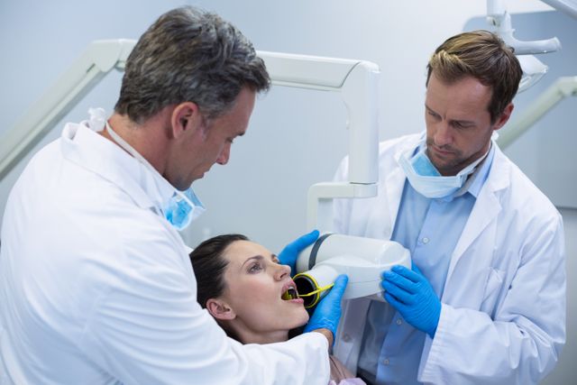Dentists taking x-ray of patients teeth - Download Free Stock Photos Pikwizard.com