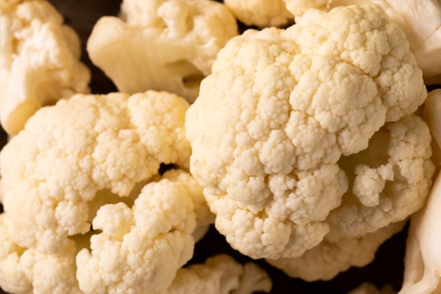 Full frame shot of fresh white healthy cauliflower. unaltered, organic food and healthy eating concept.